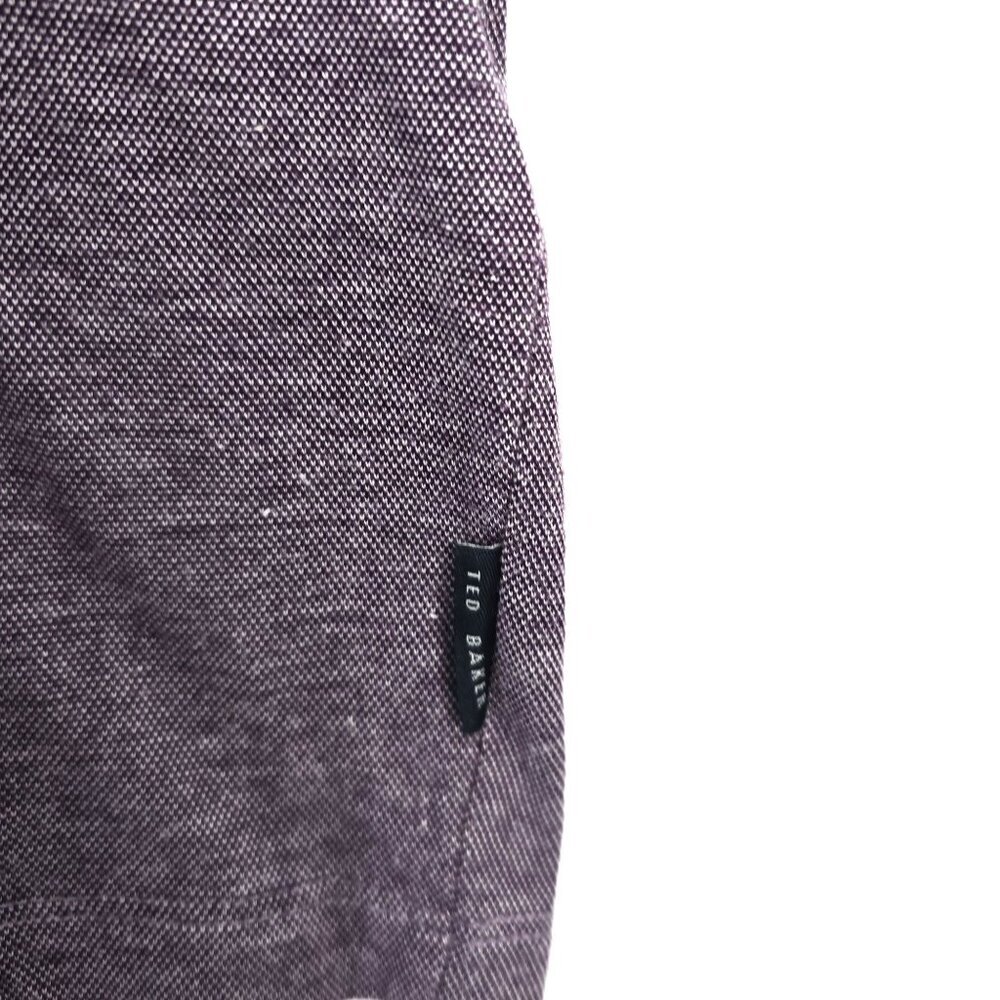 Ted Baker Purple Polo Shirt Men Size 4 / US Medium - Picture 6 of 7